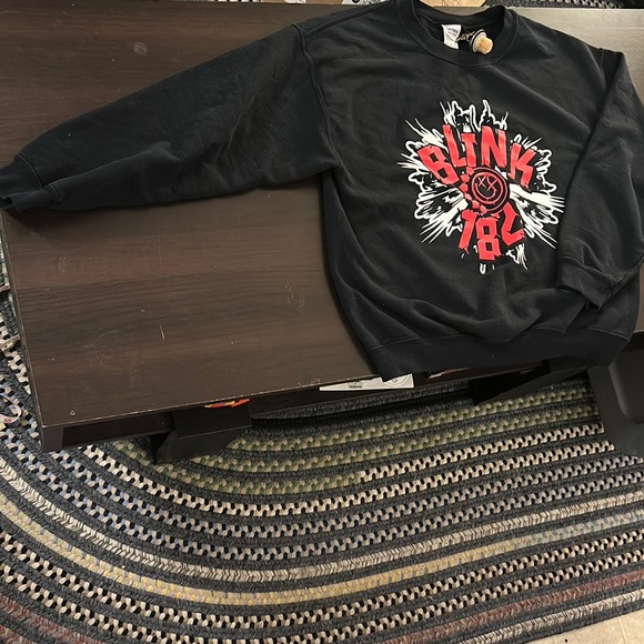 Blink-182 Black Gildan Crewneck Sweatshirt Band Bootleg Mens L - Picture 4 of 5